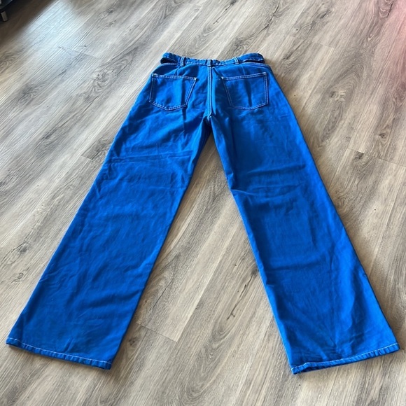 Zara The Mel Pants bright blue size 10 - Picture 7 of 9
